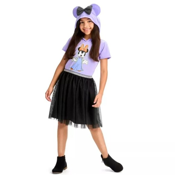 Disney Dress Girls XL Halloween Minnie Mouse Purple Tulle X Large 14 16 NWT New - Picture 8 of 8